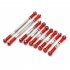 9Pcs WLtoys 12428 FY 03 Adjustable Metal Pull Rod for 1 12 RC Car Upgrade Accessories red