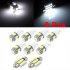 9Pcs White LED Lights  7xT10 5 5050   2x31MMx12 3528  Interior Package Kit for Acura RL