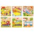 9Pcs Wooden 6 Sides Jigsaw 3D Early Educational Puzzle Toy for Kids Baby Six sided painting   marine models