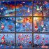 9Sheets 149Pcs Window Clings Glass Window Stickers Decals Decorations for Wedding Anniversary Valentine Day