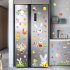 9Sheets Easter Decorations Cartoon Rabbit Egg Stickers Window Cling Footprint Decals for Party Home Office 1 set