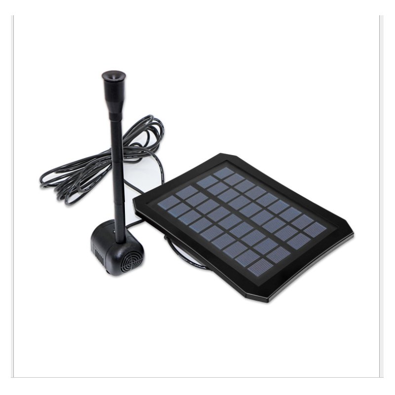 Wholesale 9v 2 5w Solar Fountain Pump With Led Bead Built In Battery For Bird Bath Pond Garden Black From China