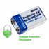 9V Ni MH Rechargeable Battery NiMH 9V Battery for Wireless Microphone Remote Control Doorbell