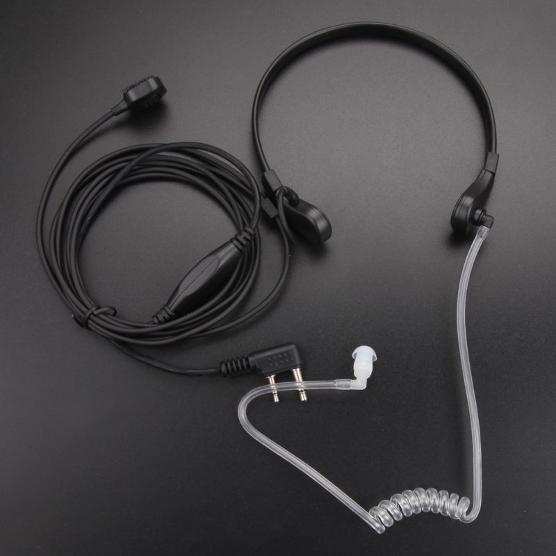 Throat Microphone Mic Air Tube Headset Earpiece for Baofeng Walkie Talkie CB Radio UV-5R UV B5 GT-3TP UV-5X 