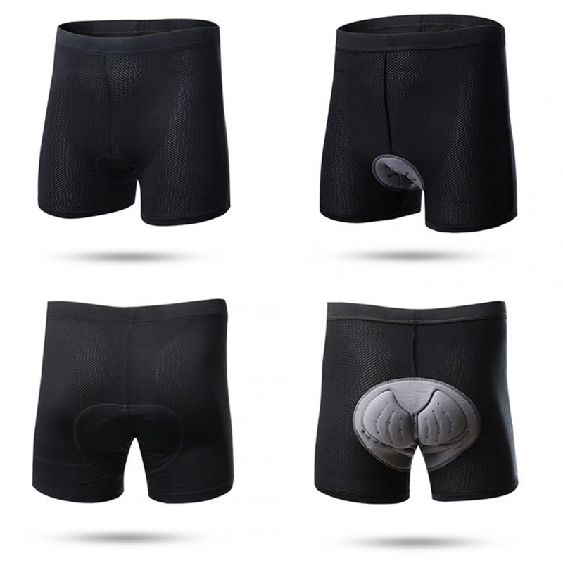 Cycling Underpants Silicone Mtb Cycling Briefs With Silicone Cushion For Men And Women Silicone gray pad black_xl