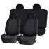 9pcs 4pcs Universal Classic Car Seat Cover Car Fashion Style Seat Cover All black 4pcs  set