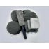 9pcs Car Cleaning Kit Car Wash Supplies Microfiber Towel Detailing Car Wheel Brush Waxing Sponge gray 28   33   6CM