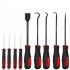 9pcs Oil Seal O rings Removal Tool Screwdriver Automotive Electronic Precision Hooks Puller Auto Repair Tool red