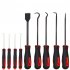 9pcs Oil Seal O rings Removal Tool Screwdriver Automotive Electronic Precision Hooks Puller Auto Repair Tool red
