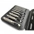 9pcs Punching Leather Hole Punch Round Steel Leather Craft Hollow Hole Punch Silver