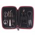 9pcs Repair Tool Kit With Ceramics Tweezers  Cotton Scissors  Brush  Screwdrivers  Winding Bar  Spout Pliers  Curved Tip Manganese  Storage Bag Repair Tool Acce