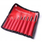 9pcs Roll Pin Punch Set Punch Tool With Portable Bag Spherical Tip Removing Repair Tools Pin Punch Set For Watch Repair Automotive Jewelry 9-piece set sale