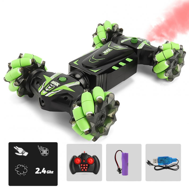 Jc01 Remote Control Spray Stunt Car Traverse Wheel Light Sound Multi-function Remote Control Vehicle 