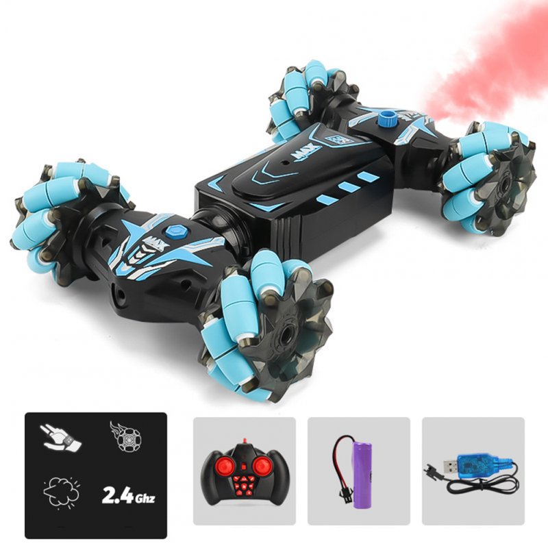 Jc01 Remote Control Spray Stunt Car Traverse Wheel Light Sound Multi-function Remote Control Vehicle 