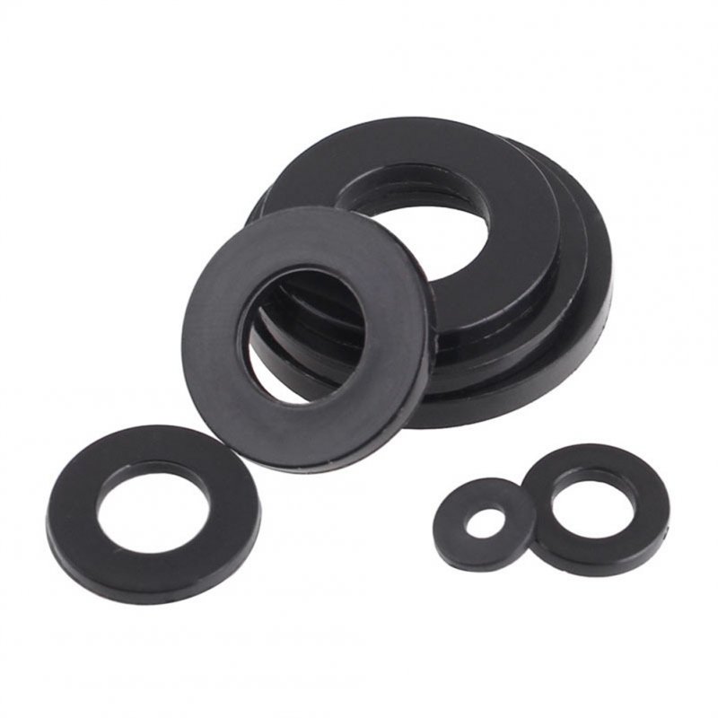 500pcs Flat O Rings Washer Assortment Set M2 M2.5 M3 M4 M5 M6 M8 M10 8 Size Nylon Sealing Gasket Ring 