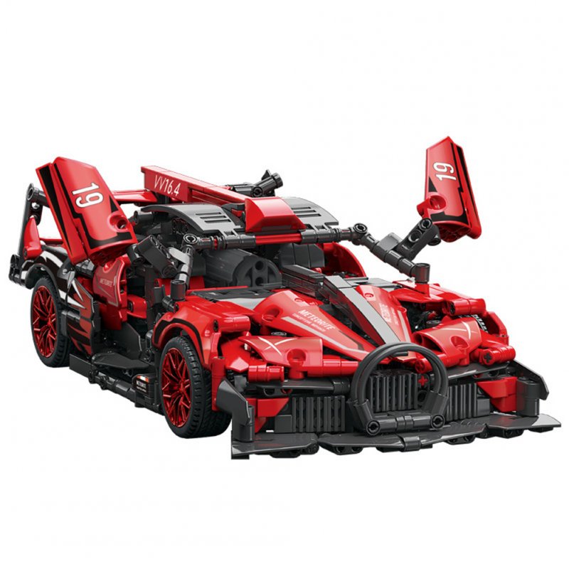 1:14 Sports Car Assembly Building Blocks Compatible For Bugatti Bolide Puzzle Assembly Building Block Toys 