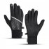 A Pair Men Women Cycling Gloves Thickened Warm Touch screen Wind proof Gloves black L