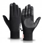 A Pair Winter Warm  Gloves Touch Screen Non-slip Gloves for Hiking Cycling