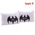 A Pair of Fashion Europe and America Personality Printing Lovers Pillowcase Pillowslip
