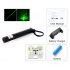 A powerful and super bright green laser pointer visible from miles away featuring and adjustable focus and security lock switch