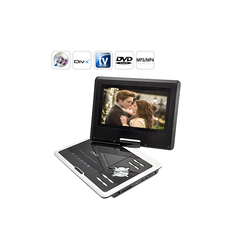 Portable Multimedia DVD Player 7 Inch LCD