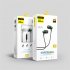 A03 Wired Headset With Microphone Excellent Stereo No delay In ear Headphone Earbuds black