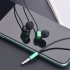 A08 In ear Wired Headset Hifi Bass Tuning Calling Music Headphone Wire controlled Microphone Gaming Earplugs Red