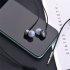 A08 In ear Wired Headset Hifi Bass Tuning Calling Music Headphone Wire controlled Microphone Gaming Earplugs green