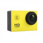 A1 2 0  Waterproof Outdoor Mini HD Action Camera Helmet Sport DV Camera for Skiing Diving Riding   Yellow
