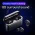 A1 TWS Wireless Sport Earphones Bluetooth 5 0 3D Stereo In ear Earbuds Mini Headset with Charging Box Universal black