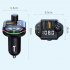 A10 Car Bluetooth compatible 5 0 Fm Transmitter Wireless Handsfree Receiver Auto Mp3 Player Changer Colorful Atmosphere Light black