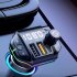 A10 Car Bluetooth compatible 5 0 Fm Transmitter Wireless Handsfree Receiver Auto Mp3 Player Changer Colorful Atmosphere Light black