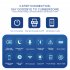 A10 Security Camera WIFI Camera Clear Night Vision Intelligent HD Cams With Stand For Indoor Outdoor Monitoring black