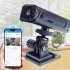 A10 Security Camera WIFI Camera Clear Night Vision Intelligent HD Cams With Stand For Indoor Outdoor Monitoring black