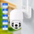 A12 1080P HD Camera 360 Degree Dual Optical Rotating Camcorder Indoor Outdoor Security Surveillance Monitor White