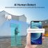 A12 1080P HD Camera 360 Degree Dual Optical Rotating Camcorder Indoor Outdoor Security Surveillance Monitor White