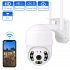 A12 1080P HD Camera 360 Degree Dual Optical Rotating Camcorder Indoor Outdoor Security Surveillance Monitor White