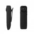 A18 Mini Camera Hd 1080p Back Clip Wearable Body Pen Camcorder Audio Recorder Conference Live Webcam black
