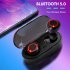 A2 Bluetooth 5 0 Headset Hifi Stereo Sport Earphone Waterproof Wireless Headset Black red