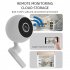 A2 Hd Home Security Camera Wireless Wifi Night Vision 360 degree Rotating 2 way Intercom White