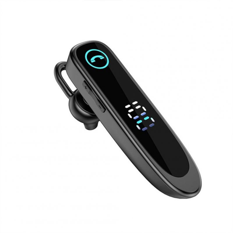 A20 Digital Display Wireless Bluetooth-compatible  5.0  Earphones High-capacity Battery Ipx7 Waterproof Ear-mounted Headset Black