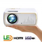A20 Mini Projector HD 1080P TV Projector Home Cinema Projector  Basic white US plug