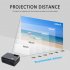 A20 Mini Projector HD 1080P TV Projector Home Cinema Projector  Basic version white EU plug