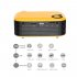 A2000 Mini Portable Digital Projector Home Use 720P High Definition Projector Orange EU Plug