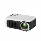 A2000 Mini Portable Digital Projector Home Use 720P High Definition Projector white AU Plug