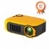 A2000 Mini Portable Digital Projector Home Use 720P High Definition Projector black US Plug