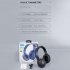 A28 Wireless Headset With Noise Canceling Microphone Stereo HiFi Folding Headphones For Game Office Zoom Meeting Trucker blue