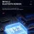 A28 Wireless Headset With Noise Canceling Microphone Stereo HiFi Folding Headphones For Game Office Zoom Meeting Trucker blue