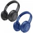 A28 Wireless Headset With Noise Canceling Microphone Stereo HiFi Folding Headphones For Game Office Zoom Meeting Trucker blue