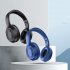 A28 Wireless Headset With Noise Canceling Microphone Stereo HiFi Folding Headphones For Game Office Zoom Meeting Trucker blue